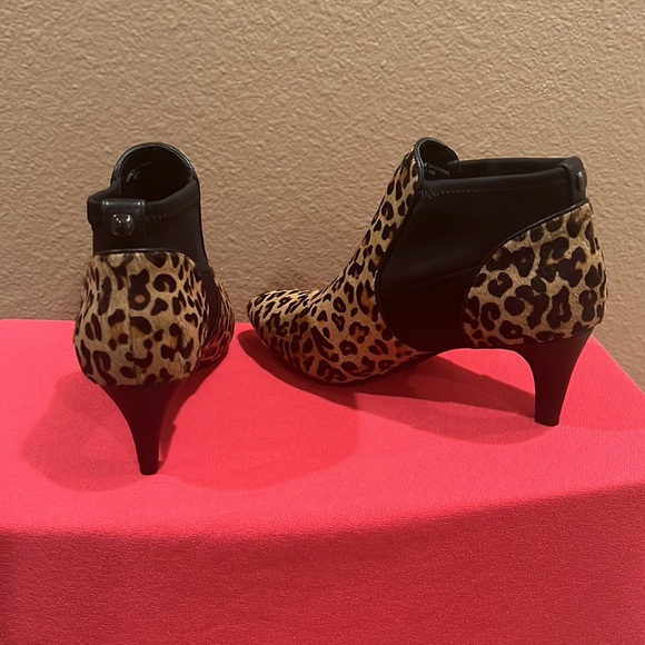 Suede animal print ankle boot - Picture 3 of 3